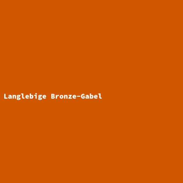 Langlebige Bronze-Gabel