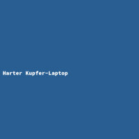 Harter Kupfer-Laptop